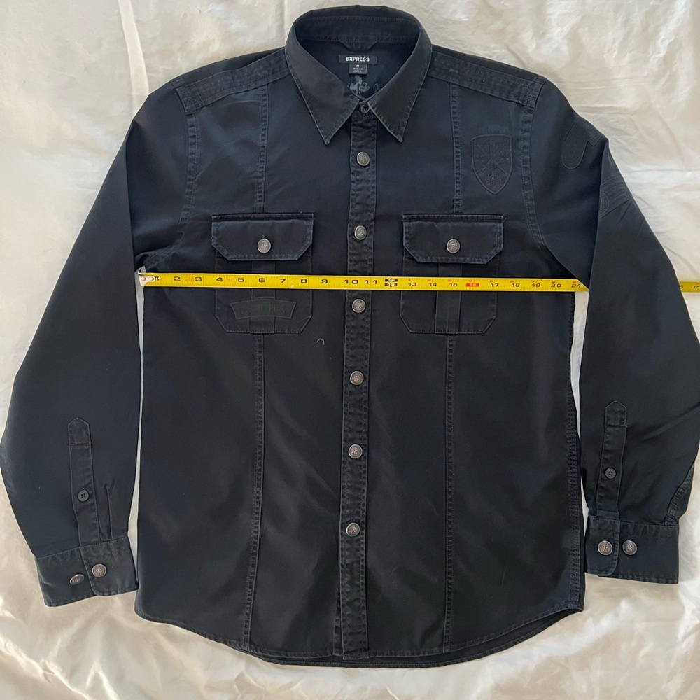 Express for Men LS Buttondown Shirt Black